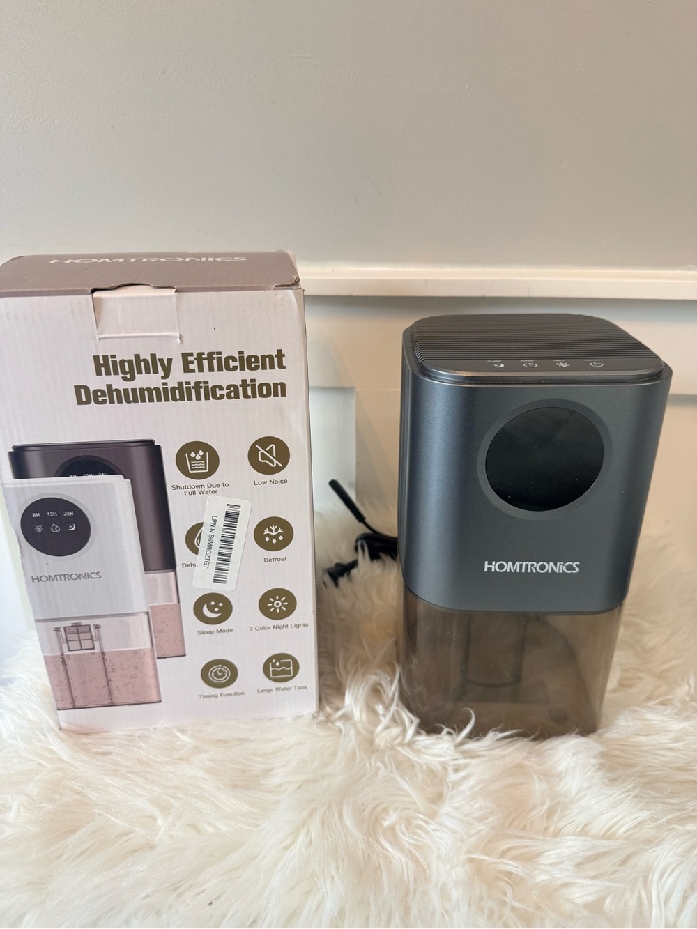 • Homtronics 60 OZ Small Dehumidifier